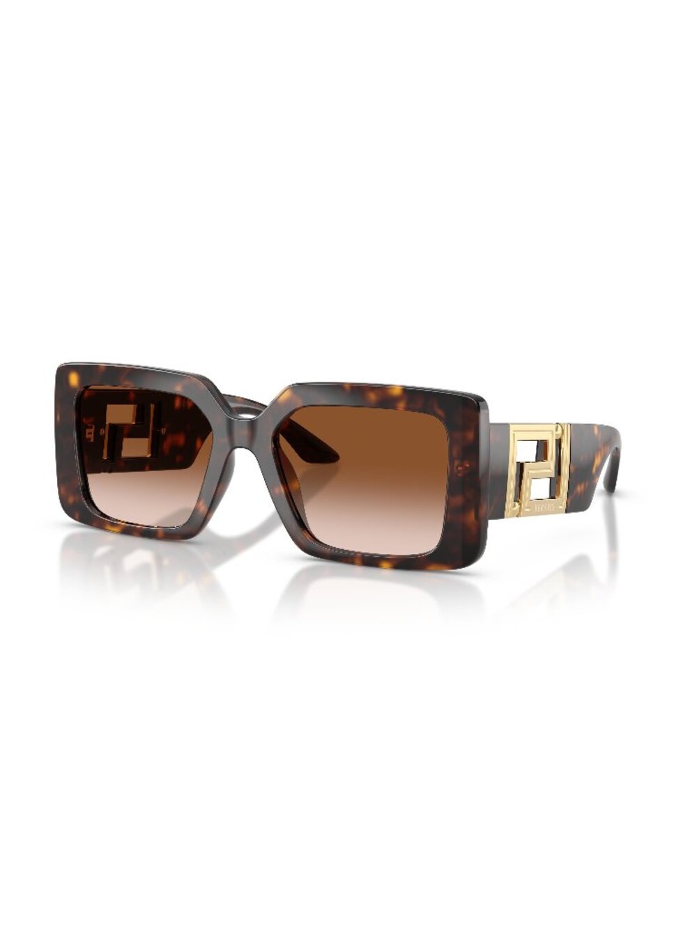 New Versace Women's Sunglasses Havana Brown Lens Injected Frame VE4505U 108 13